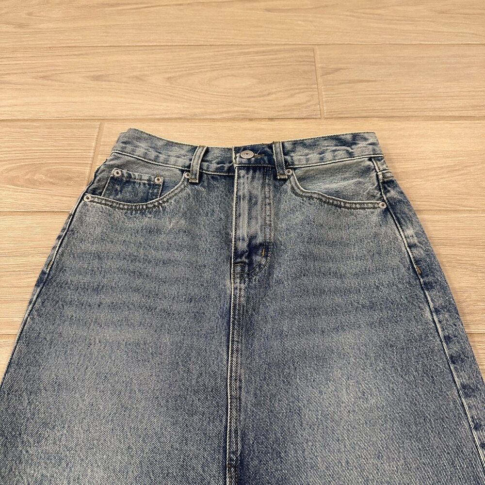 Steve Madden Avani Denim Skirt Light Blue Size 2 - Picture 5 of 8